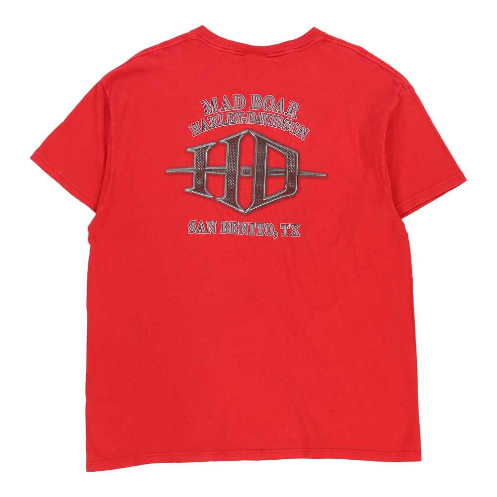 San Benito, TX Harley Davidson T-Shirt - XL Red C… - image 2