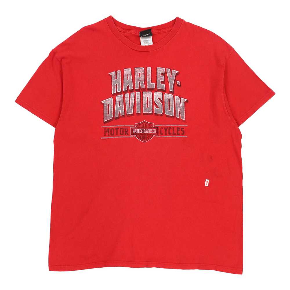 San Benito, TX Harley Davidson T-Shirt - XL Red C… - image 3