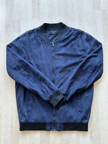 Zara Faux Suede Dark Blue Zara Men Bomber Jacket