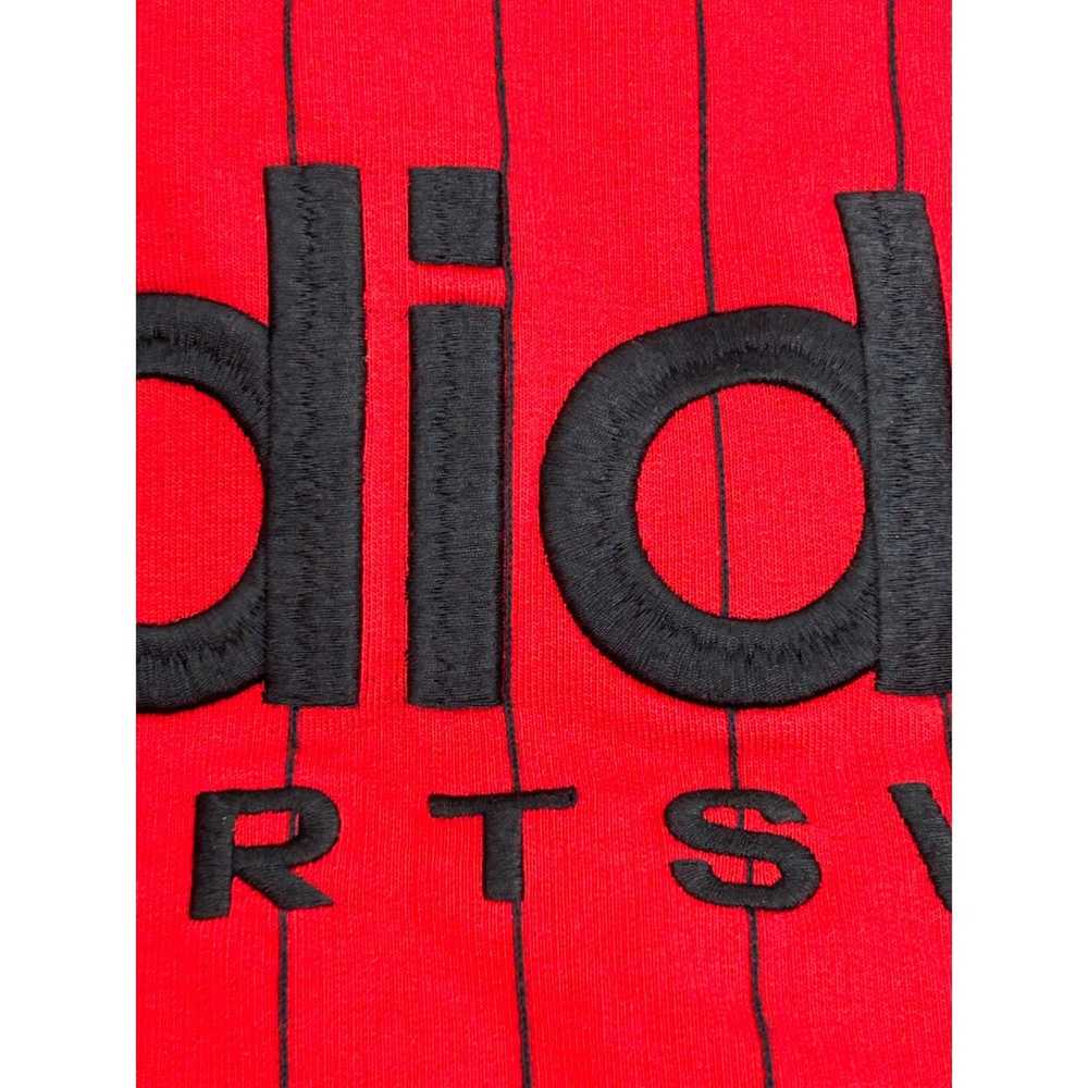 Adidas Adidas Men’s Red & Black Pinstriped Hoodie… - image 12