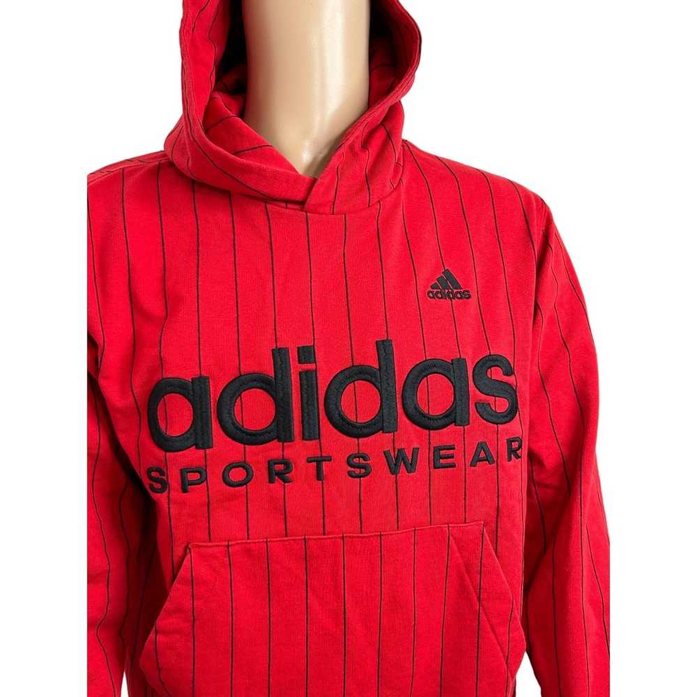 Adidas Adidas Men’s Red & Black Pinstriped Hoodie… - image 2