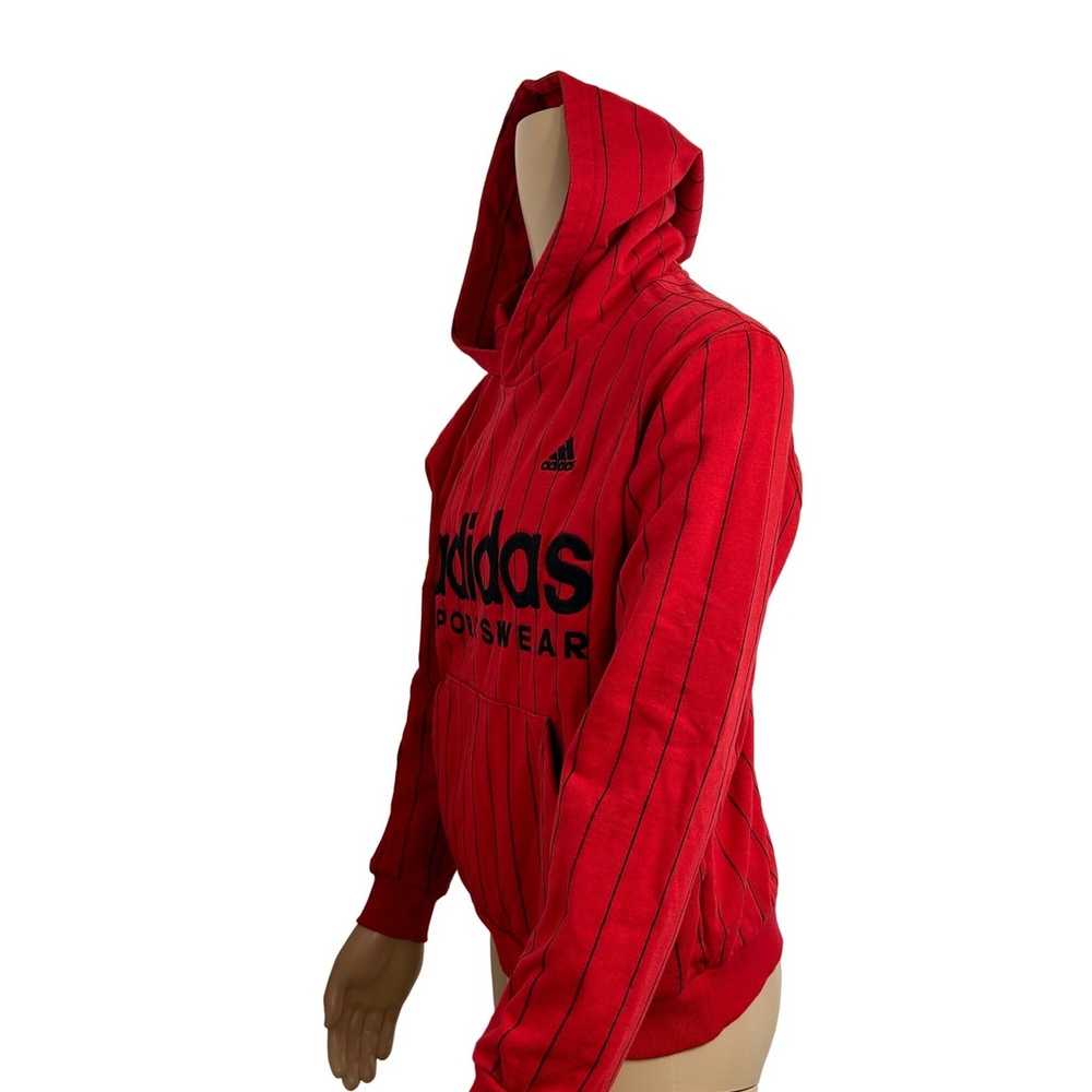 Adidas Adidas Men’s Red & Black Pinstriped Hoodie… - image 3