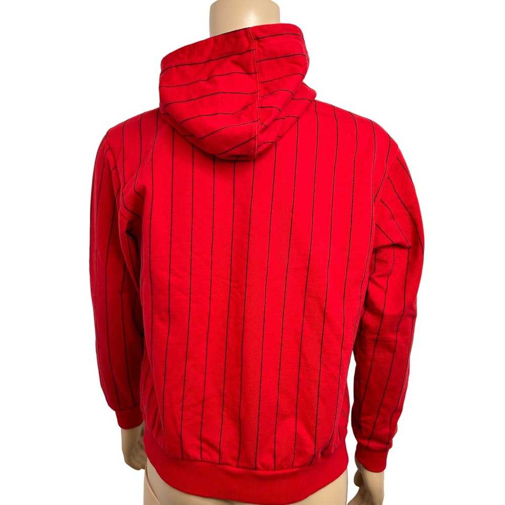 Adidas Adidas Men’s Red & Black Pinstriped Hoodie… - image 4