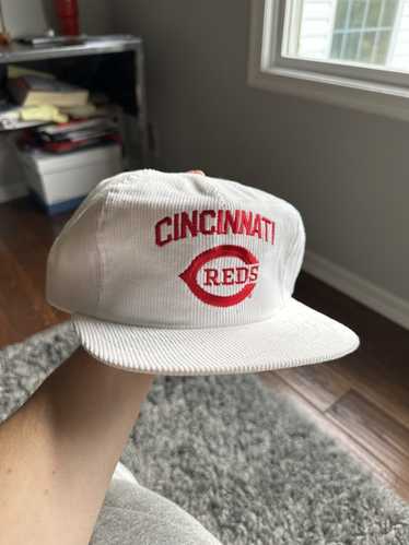 Vintage Sports Specialties White Dome Cincinnati Reds Plain Logo Snapback Hat MLB