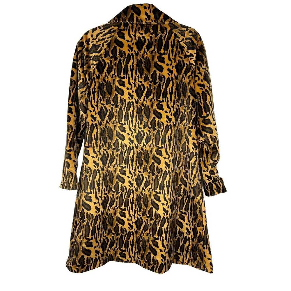 Streetwear Vintage Animal Print Leopard Jacket S … - image 4