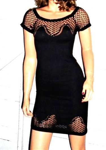 Other FGF Black Spandex Fishnet Dress S