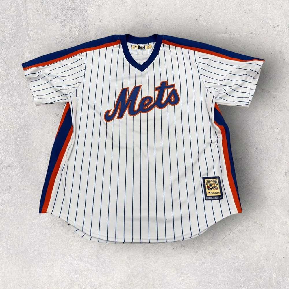 Nike MLB New York Mets Official Cooperstown Jersey White - White - Bright  Royal Pinstripe