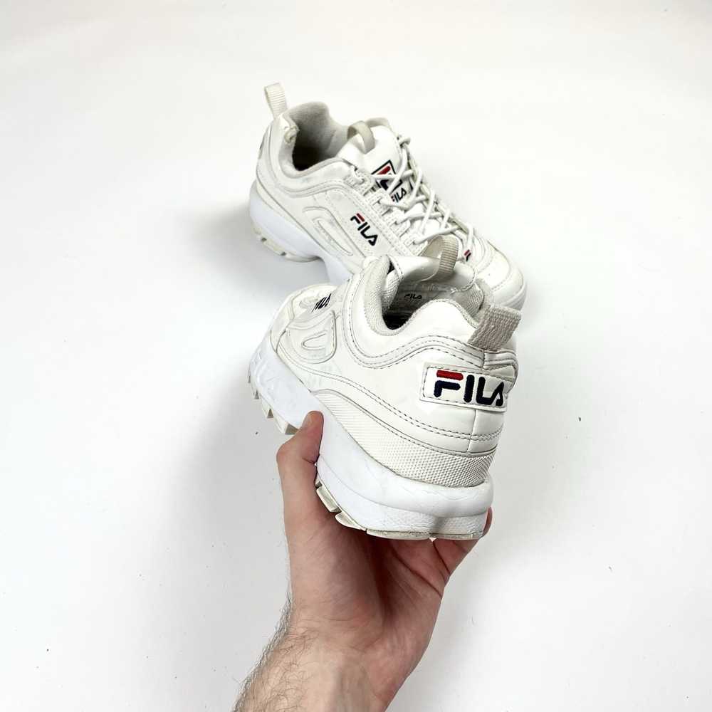 Fila × Streetwear Fila Disruptor all white shoes … - image 11