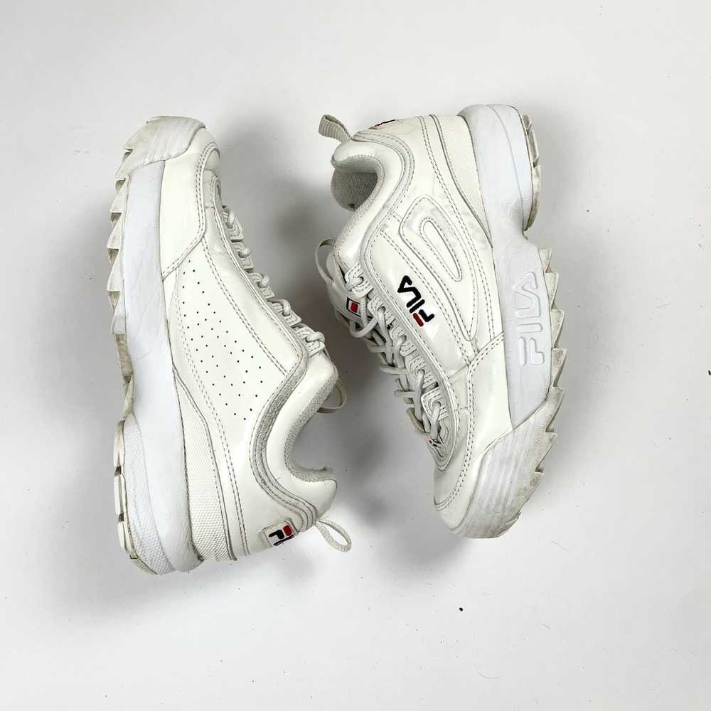 Fila × Streetwear Fila Disruptor all white shoes … - image 5