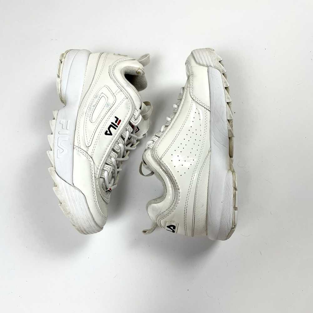 Fila × Streetwear Fila Disruptor all white shoes … - image 6