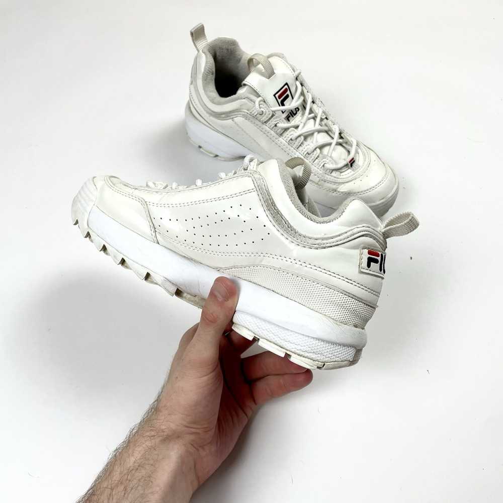 Fila × Streetwear Fila Disruptor all white shoes … - image 8