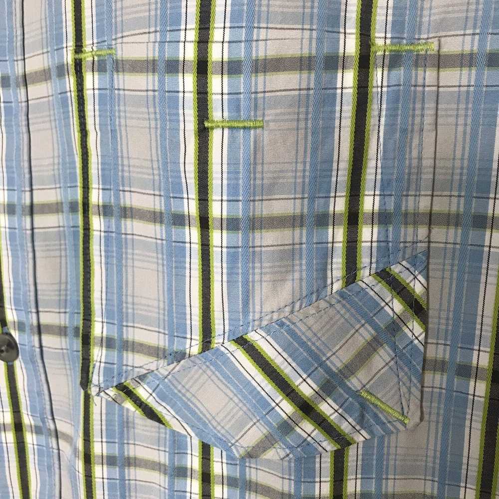 Other Cabela Shirt Short Sleeve Plaid L Light Blu… - image 3