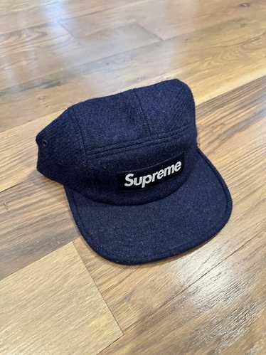 SUPREME FEATHERWEIGHT WOLL x HARRIS TWEED CAMP CAP BLACK ORIGINAL 💥 All  Size IDR ❌ SOLDOUT❌ VGCondition More Info & Order Text/Wa in bio!
