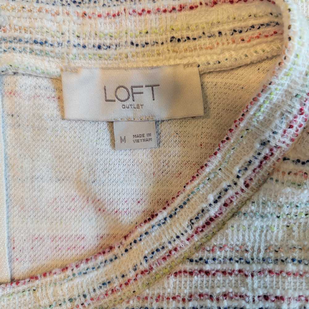 Loft LOFT Tweed Striped Dress with Pockets - image 6