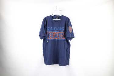 80’s Chicago Bears Very Classic Old School Orange and Navy Football Helmet  T Shirt ached Lsbel Size XS/Small