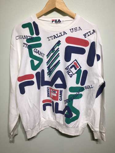 Fila Vintage FILA FULL PRINT Big Spell Out Sweatsh