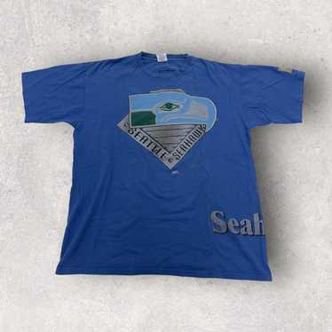 CustomCat Seattle Seahawks Vintage NFL T-Shirt Navy / 2XL