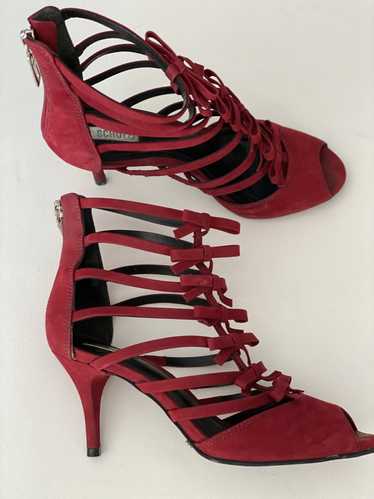 Schutz Schutz red suede sandals 37