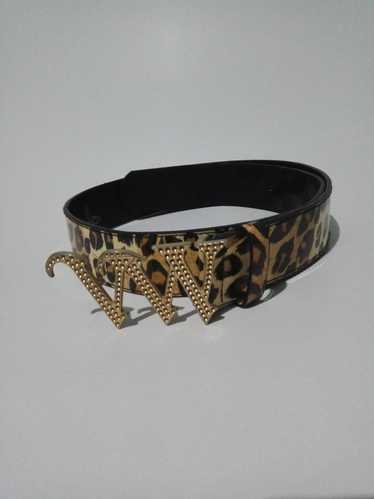 Vivienne Westwood VW leopard belt not leather