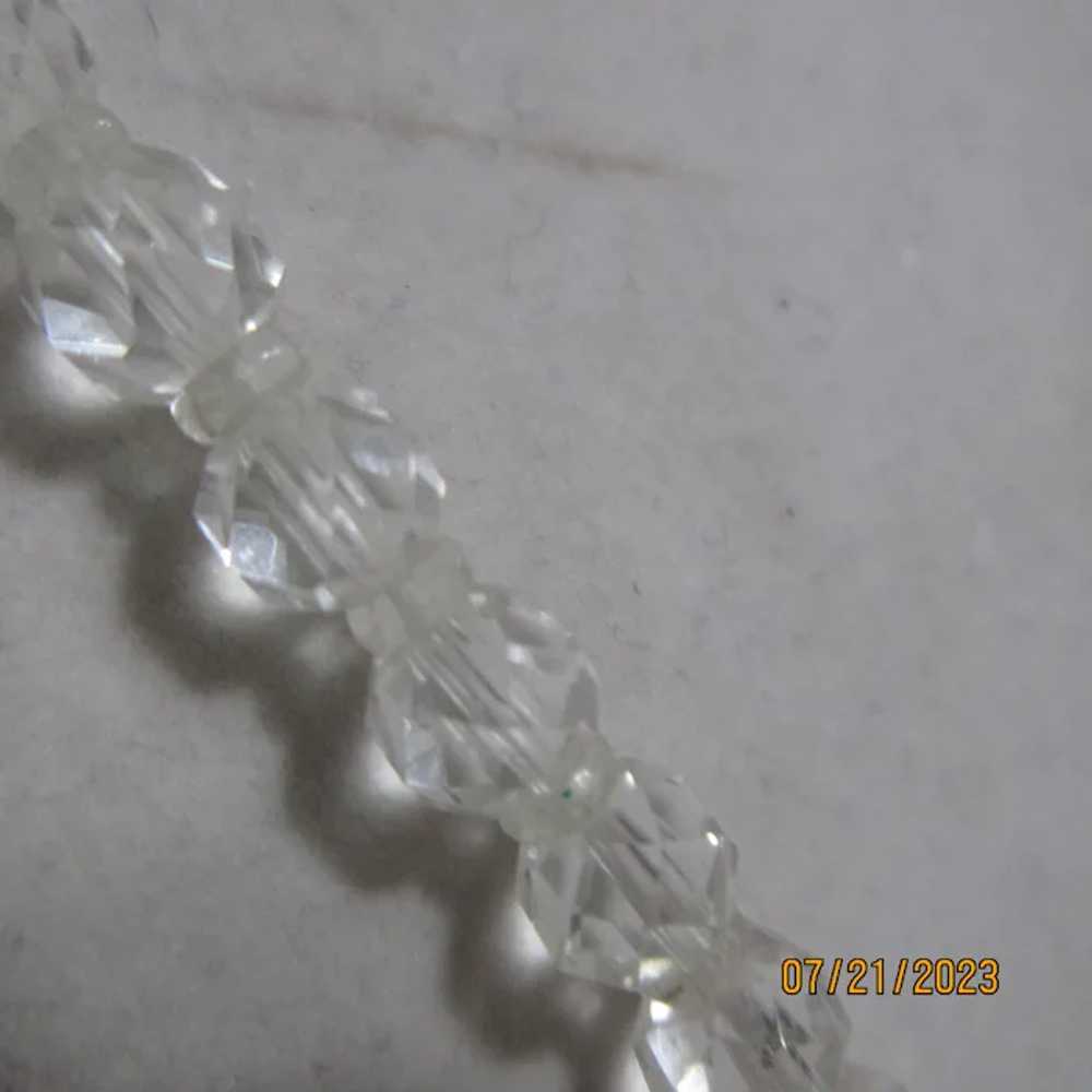 Crystal Bead Necklace with Crystal Spacer Beads G… - image 11