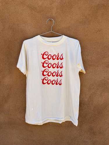 1970's Coors Cream Colored T-shirt - image 1
