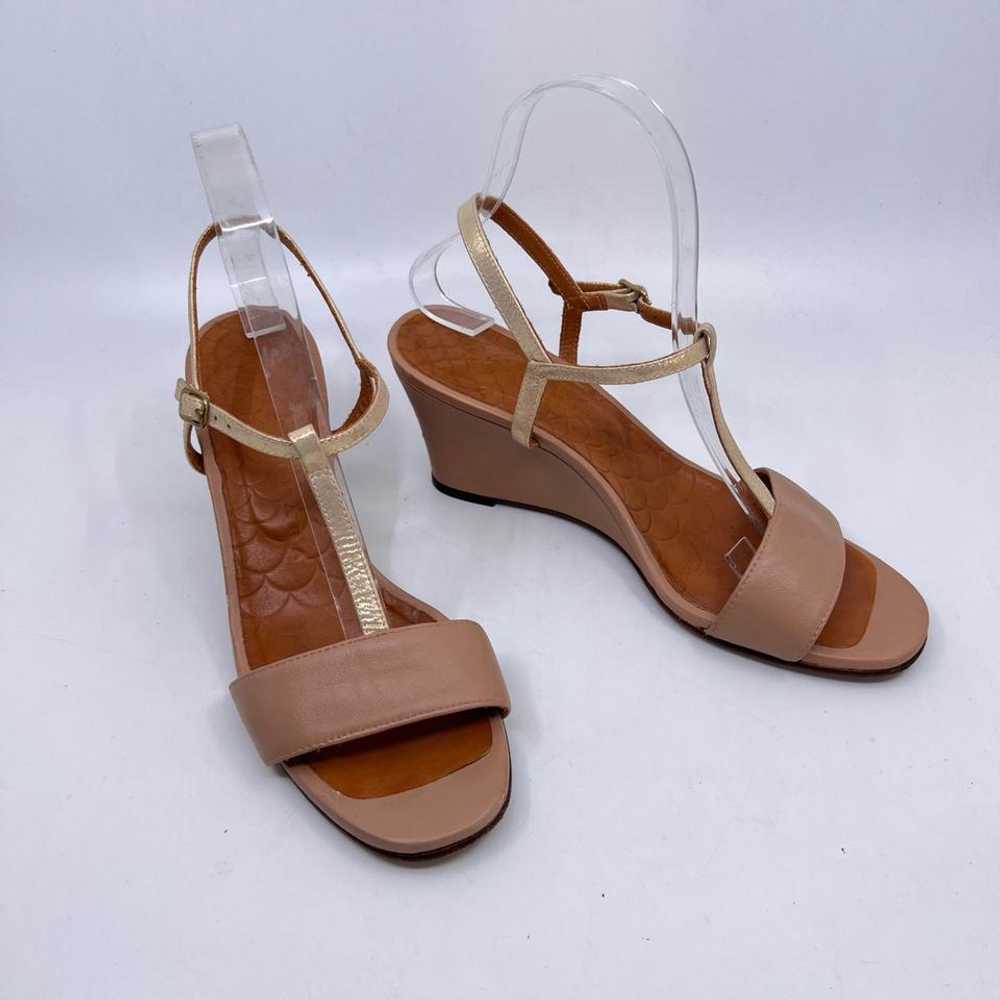 Chie Mihara Strappy Leather Wedge Sandal (39) |… - image 1