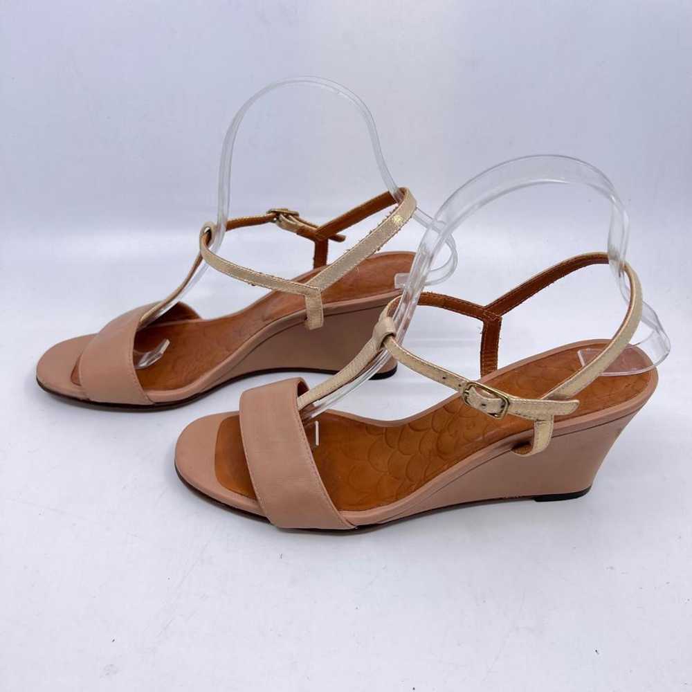 Chie Mihara Strappy Leather Wedge Sandal (39) |… - image 3