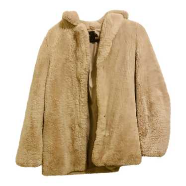 TAHARI Faux high quality Fur Sherpa Coat