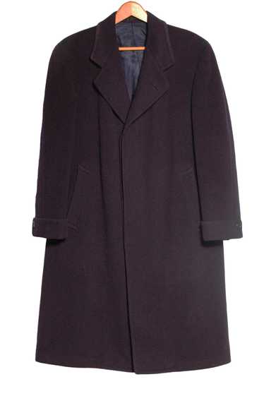 Vintage Malcolm Kenneth Midnight Blue Crombie Ove… - image 1