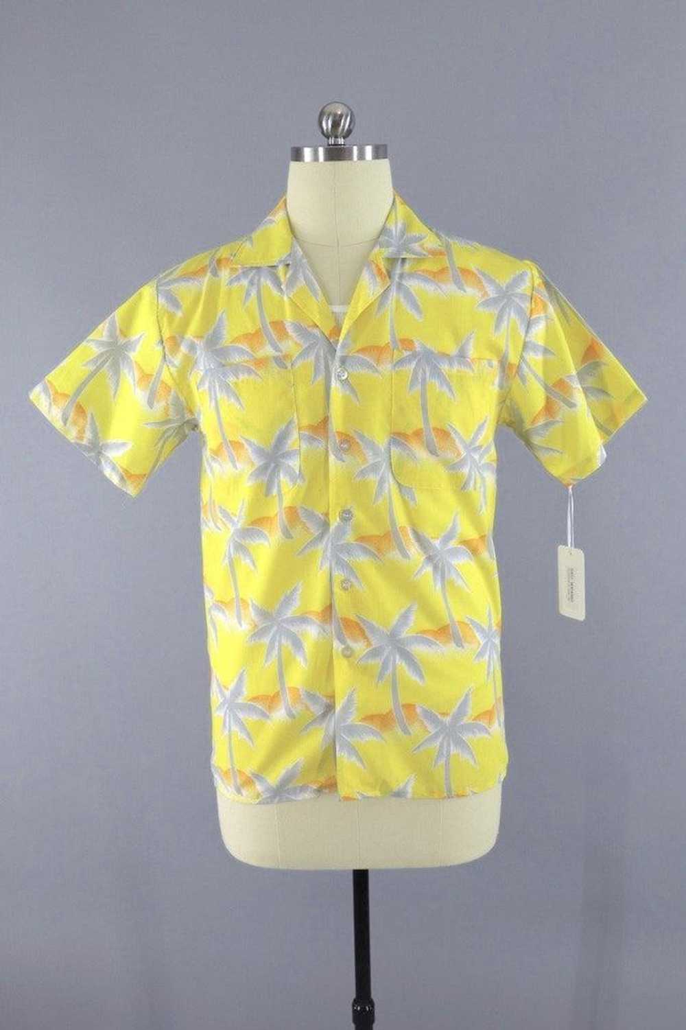 Vintage Tropicana Yellow Hawaiian Shirt - image 1