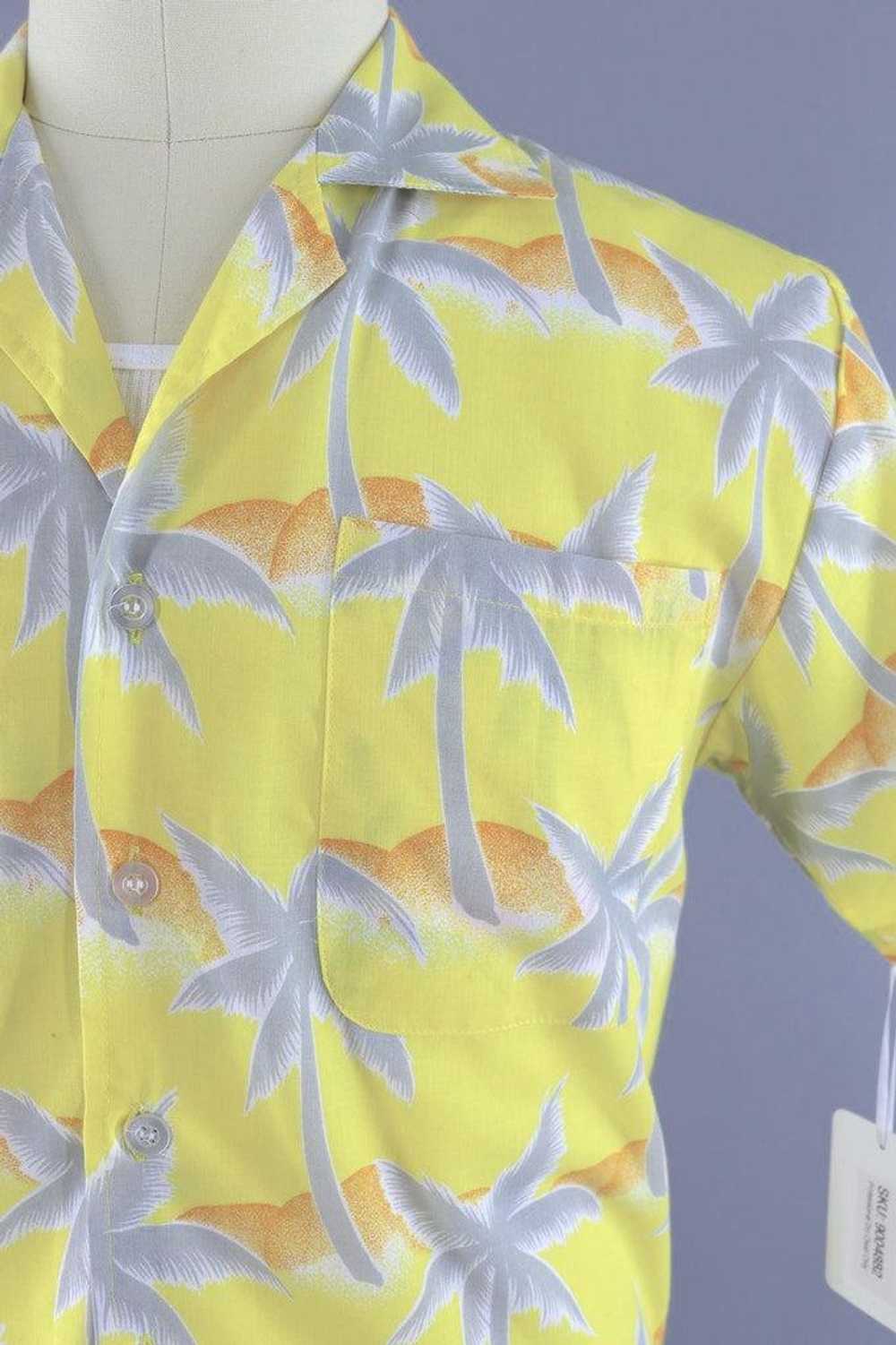 Vintage Tropicana Yellow Hawaiian Shirt - image 3