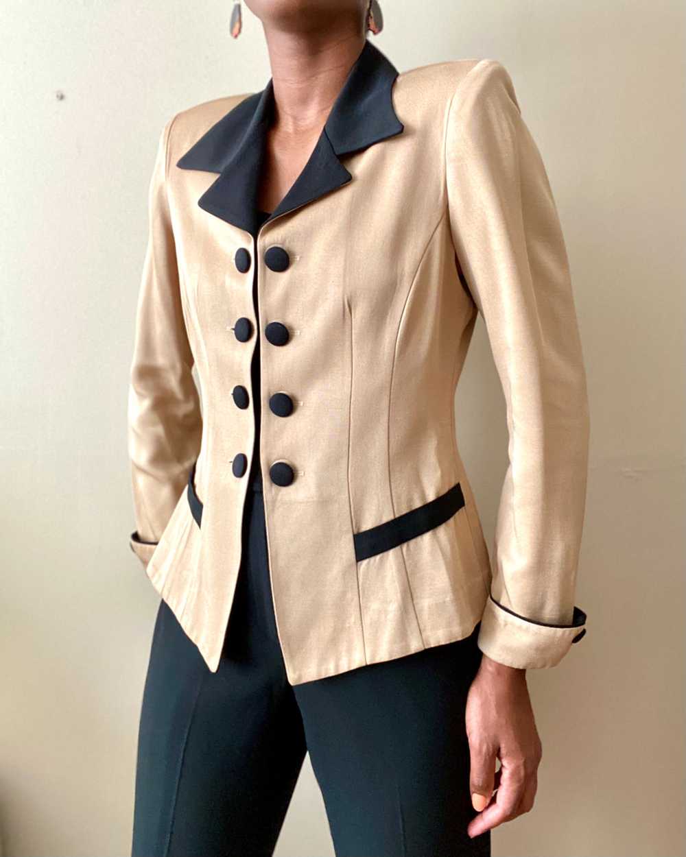 Vintage Tan Customizable Blazer - image 2