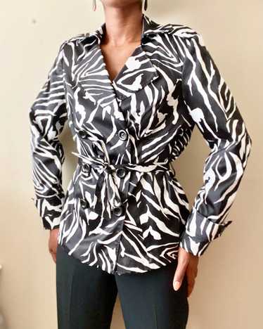 Zebra Print Blazer