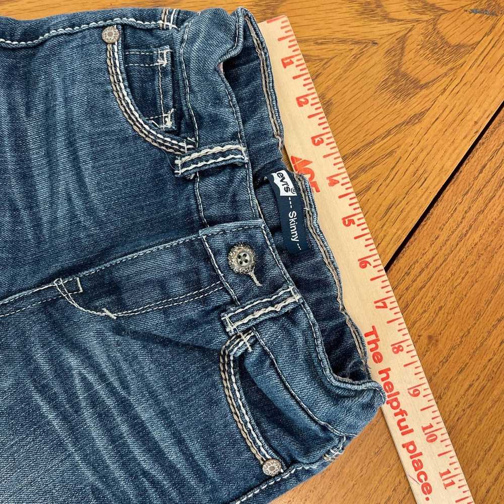 Levi's Levi’s Blue Jeans Pants Skinny Girls Sz 6 … - image 7