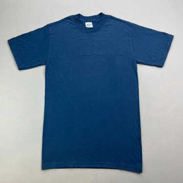 Gildan × Vintage Vintage Blue T-Shirt Mens Small … - image 1
