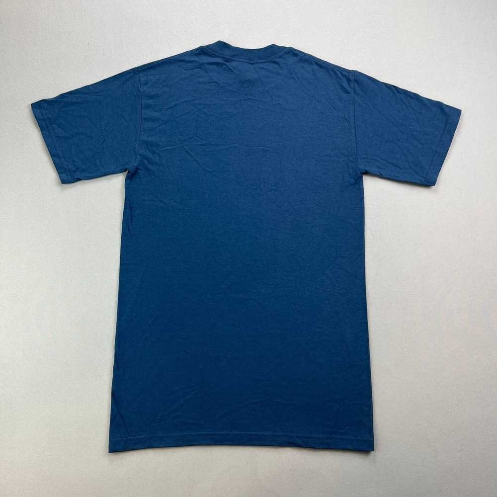 Gildan × Vintage Vintage Blue T-Shirt Mens Small … - image 3