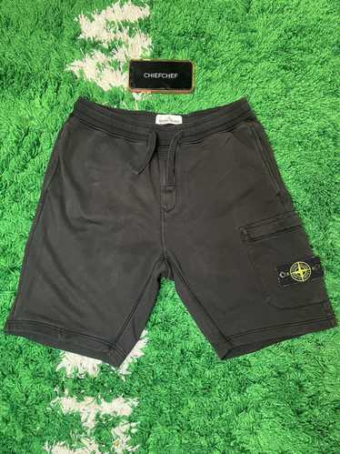 Stone Island Stone island black cotton shorts