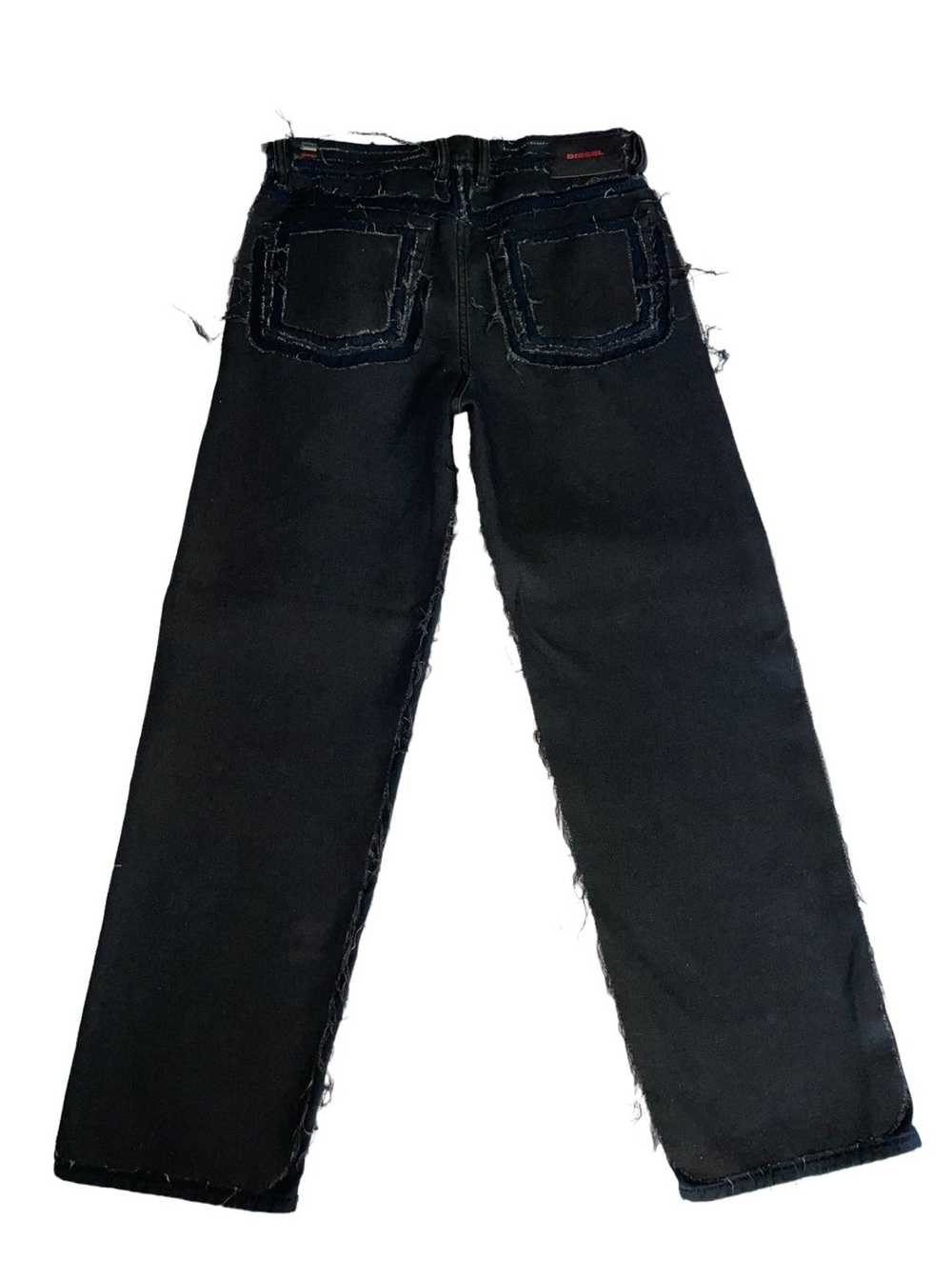 Diesel Diesel Navy Distressed Pants - image 2