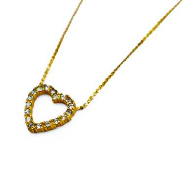 Christian Dior Gold J'Adior Heart Lock Clover Necklace – The Closet