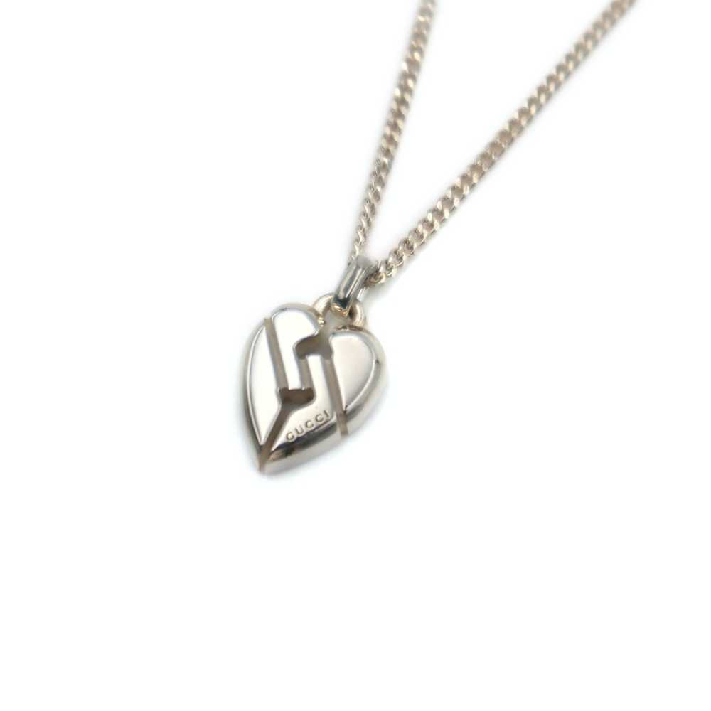 Gucci Gucci Knot Heart Silver Necklace - image 1