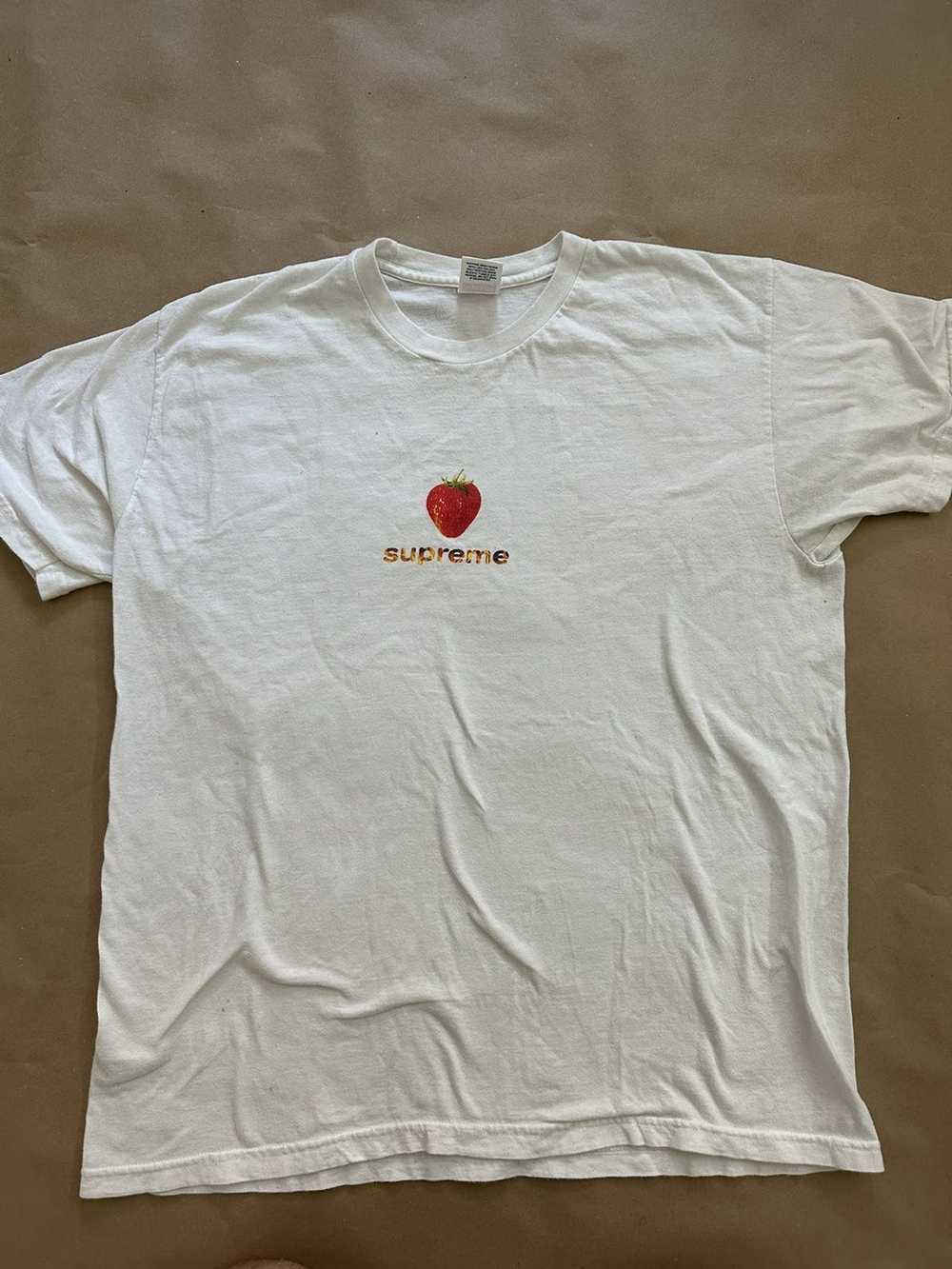 Supreme Strawberry Flame Tee - image 1