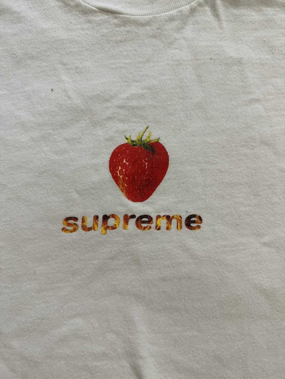 Supreme Strawberry Flame Tee - image 2