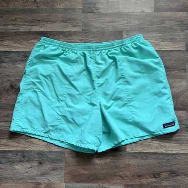 Patagonia Mens Large Baggies Shorts 5 Bright Blue