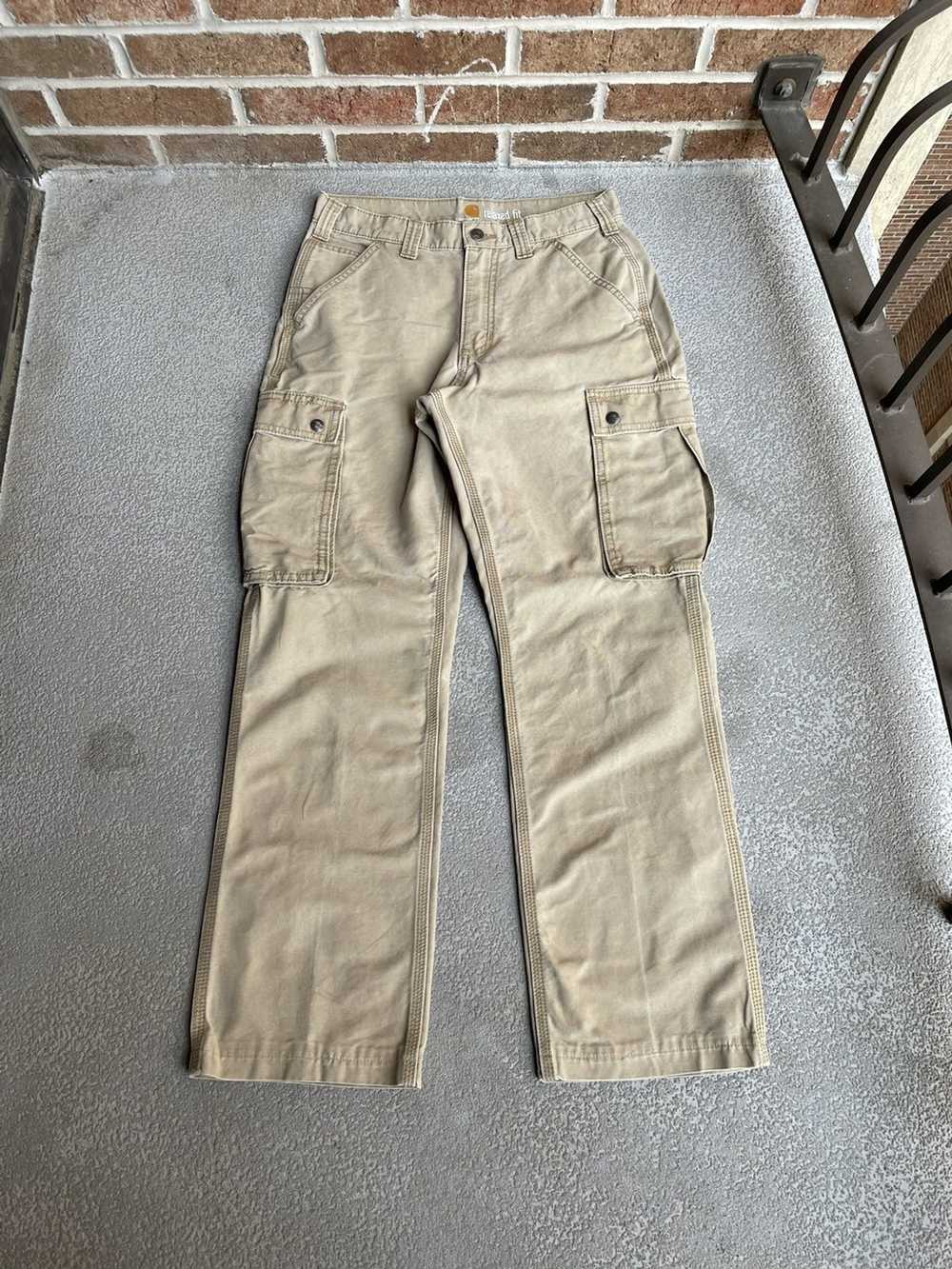 Carhartt × Vintage Vintage Carhartt Beige Cargo P… - image 2