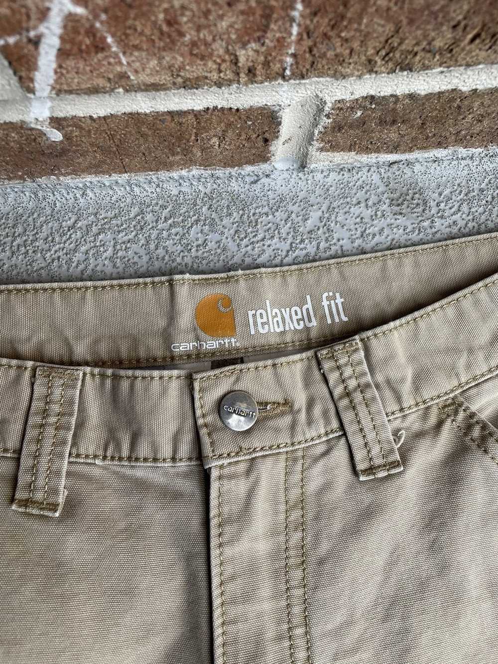 Carhartt × Vintage Vintage Carhartt Beige Cargo P… - image 8