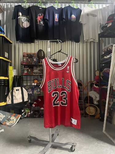 Chicago Bulls Dennis Rodman 1995/96 Red Champion Jersey - The Edit LDN