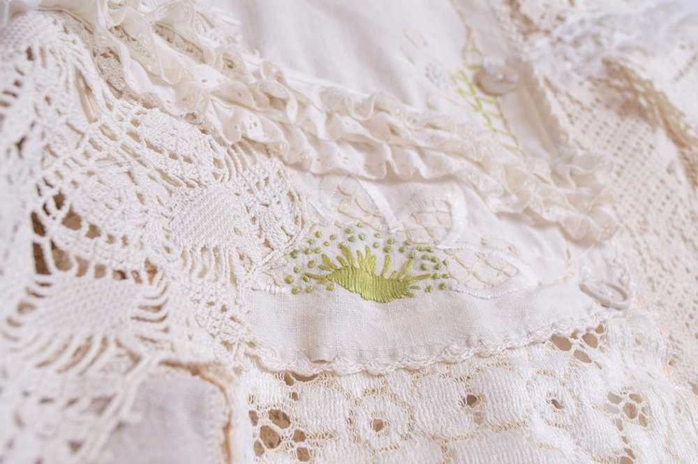 Handmade Layered Lace Crochet Blouse - image 3