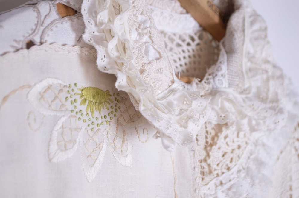 Handmade Layered Lace Crochet Blouse - image 5