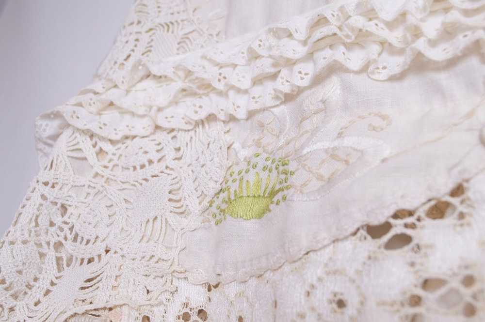 Handmade Layered Lace Crochet Blouse - image 7
