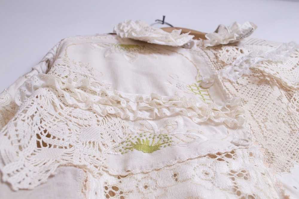 Handmade Layered Lace Crochet Blouse - image 9
